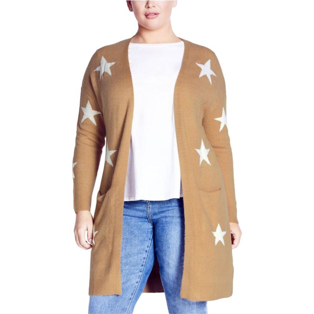 EVANS Womens Plus Size Starry Cardigan Sweater, NWT